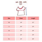 we are one ringer tee ꩜