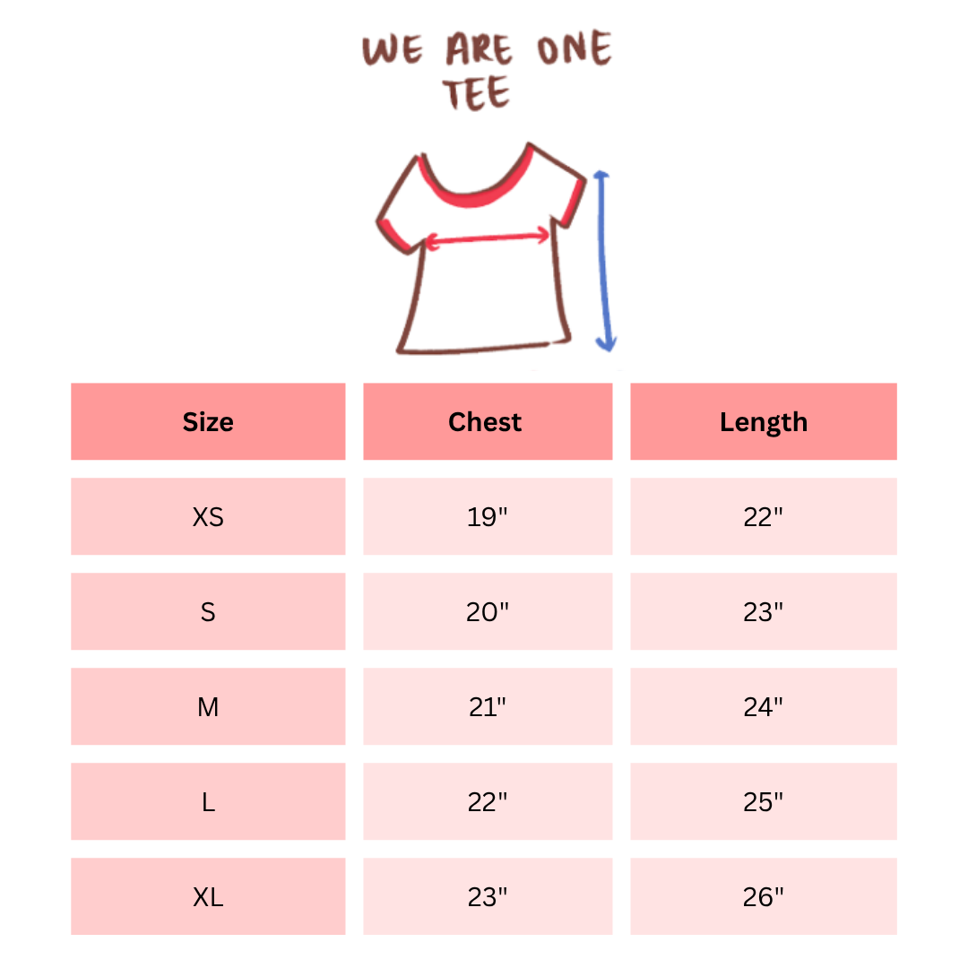 we are one ringer tee ꩜