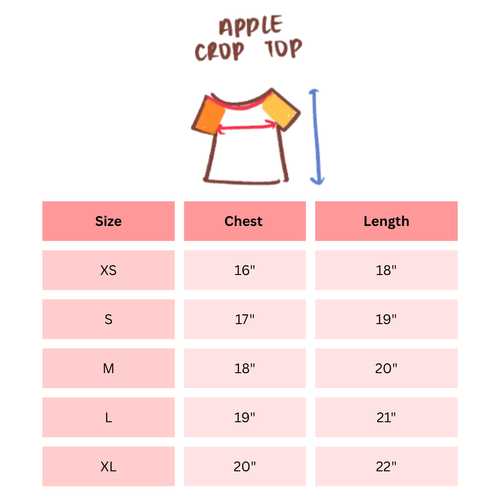 apple crop top 𑣿