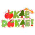 okie dokie sticker ˙🍎.🌱٭.