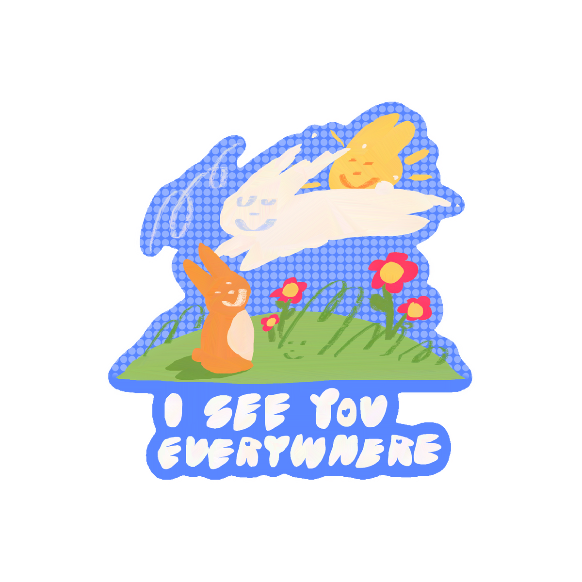 i see you everywhere sticker ☁︎‎‎‧₊˚