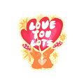 love you lots! sticker ❤︎⁠
