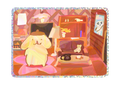 pompompurin's room sticker ૮・ﻌ・ა