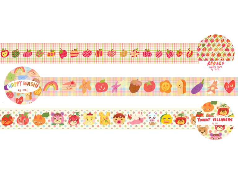 washi tapes -ˋˏ✄┈