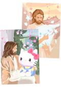 jesus sanrio prints ૮₍ ´ ꒳ `₎ა