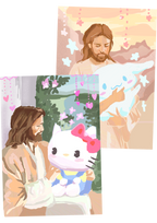 jesus sanrio prints ૮₍ ´ ꒳ `₎ა