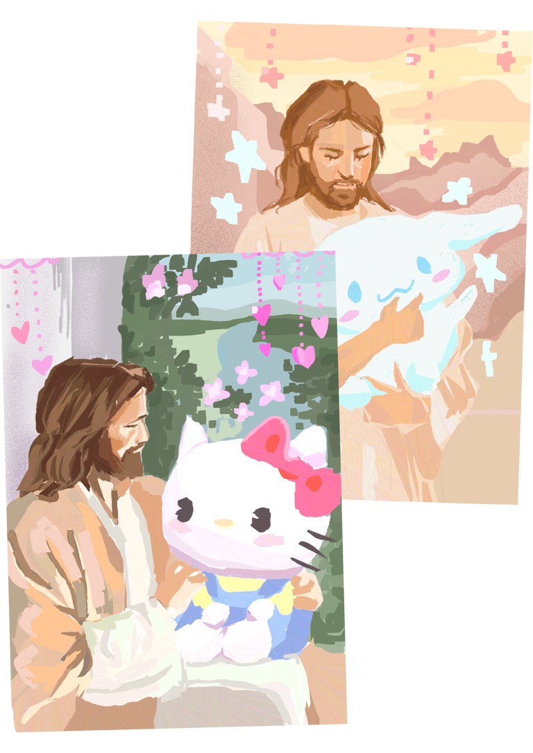 jesus sanrio prints ૮₍ ´ ꒳ `₎ა