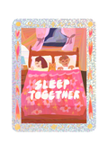 sleep together holo sticker ⏾⋆.˚