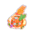 good soup holo sticker ‧₊°𓐐⋅