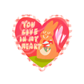 you live in my heart sticker ᥫ᭡