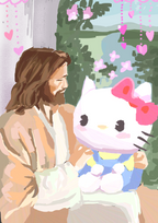 jesus sanrio prints ૮₍ ´ ꒳ `₎ა