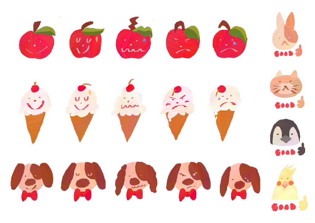 mood tracker transparent sticker sheet ☻☹