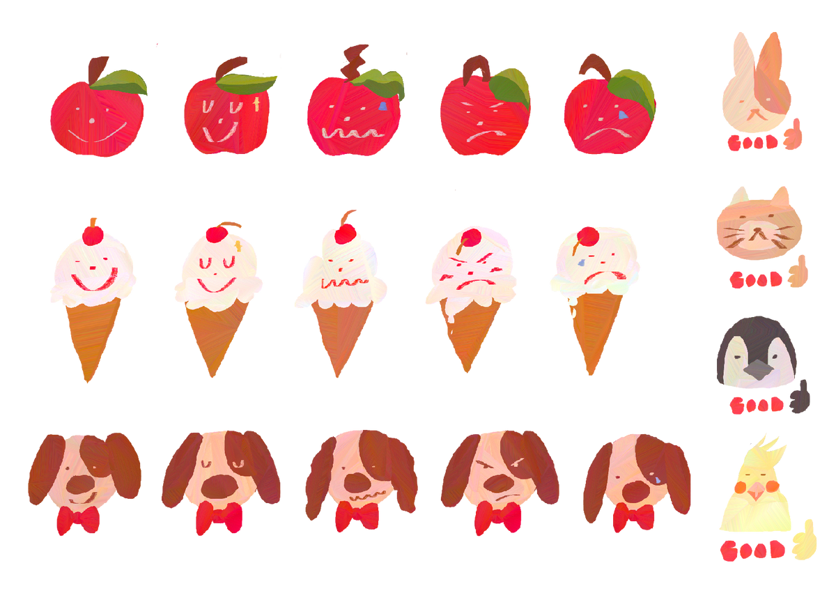 mood tracker transparent sticker sheet ☻☹