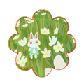 ruby in a flower field sticker 𖡼.𖤣𖥧