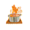 lotus soup sticker ⋅ 𓎩 ‧₊